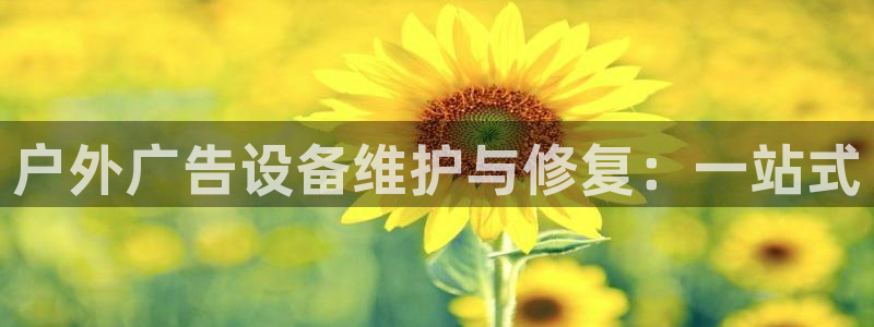 杏宇平台代理怎么样：户外广告设备维护与修复：一站式