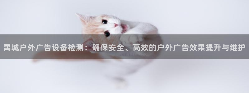 杏宇平台怎么样赚钱：禹城户外广告设备检测