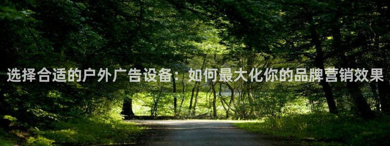 杏宇平台提现为什么这么久呢：选择合适的户外广告设备：如何最大化你的品牌营销效果