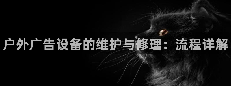 杏宇平台登录步骤是什么：户外广告设备的维护与修理：流程详解